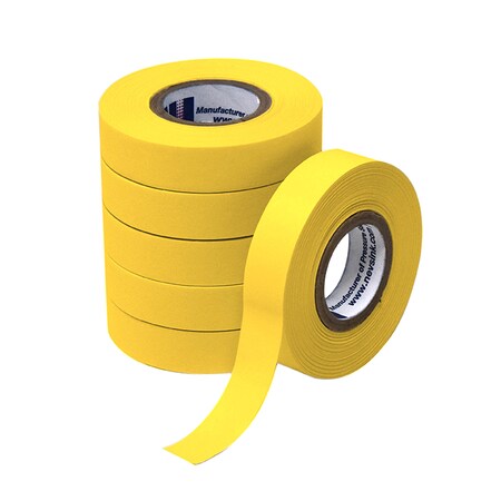 Nevs 1/2 wide x 500 Yellow Labeling Tape, PK6 T-05-Yellow